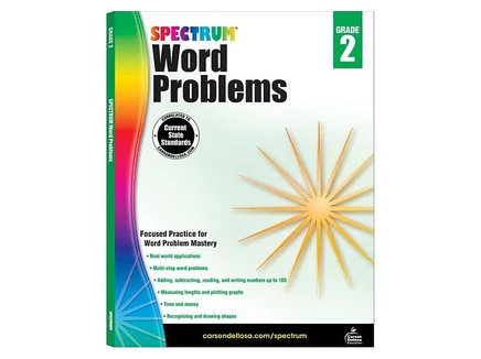 Рабочая тетрадь Spectrum Word Problems, 2 класс, 128 стр.