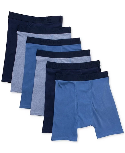 Мягкие боксерские трусы Hanes Ultimate® ComfortSoft, 5+1 Бонусный набор multi