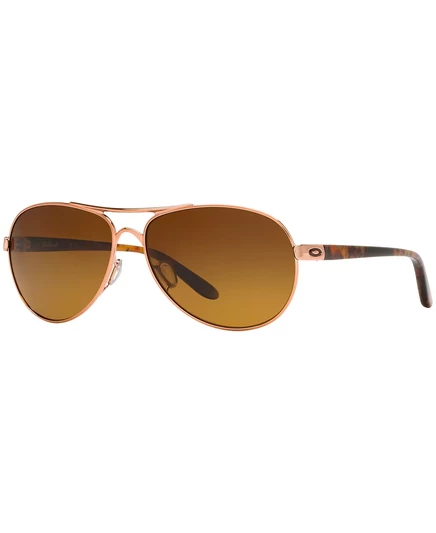 Очки Oakley Feedback OO4079, поляризационные, золотые