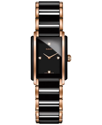 Женские часы Rado Integral R20612712 22×33 мм, черные