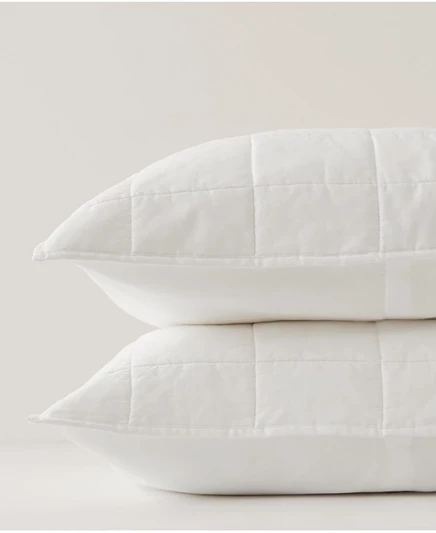 Декоративные наволочки Pact Quilted Sham, 2 шт., белые