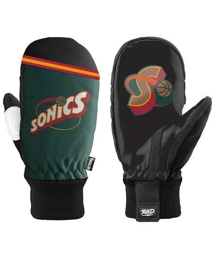 Унисекс варежки RAD Gloves Seattle Supersonics, белые