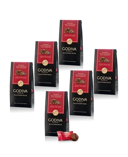 Шоколадные конфеты Godiva с молочным ганашем, 6 шт., белые