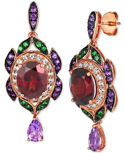 Женские серьги Le Vian Multi-Gemstone, розовое золото