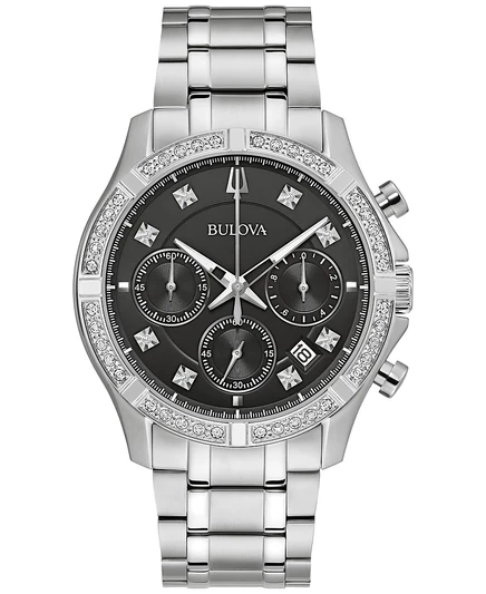 Мужские часы Bulova Chronograph Classic 44 мм, серебристые