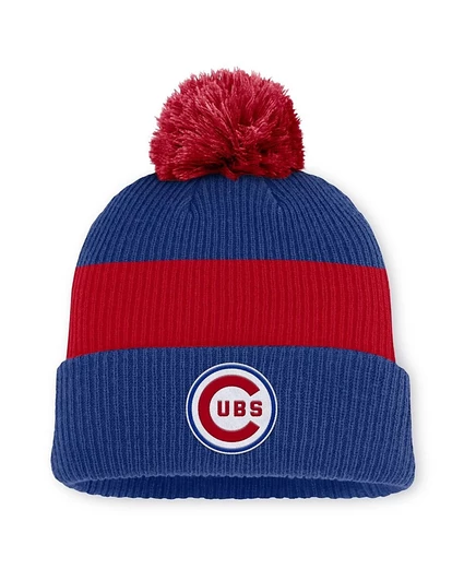 Мужская шапка Nike Cooperstown Chicago Cubs с помпоном, сине-красная