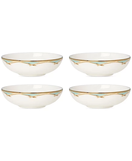 Фруктовые пиалы Lenox British Colonial Bamboo, 4 шт, белые