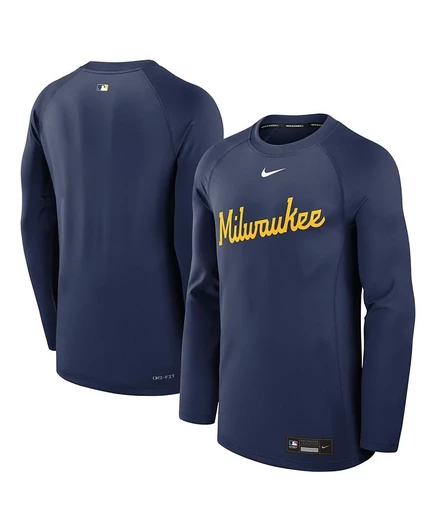 Мужская футболка Nike Milwaukee Brewers реглан, синяя