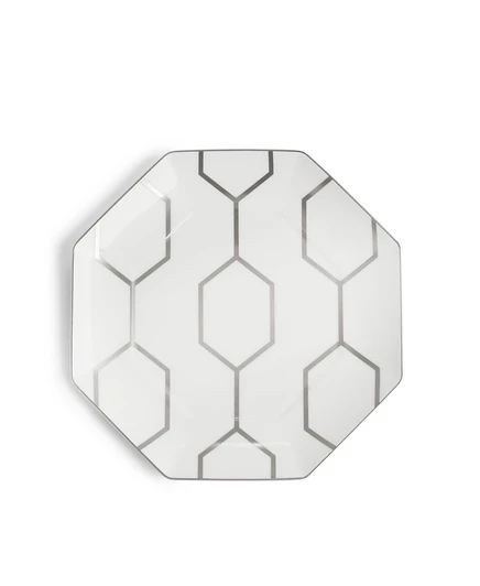 Декоративная тарелка Wedgwood Gio платиновая, 23 см