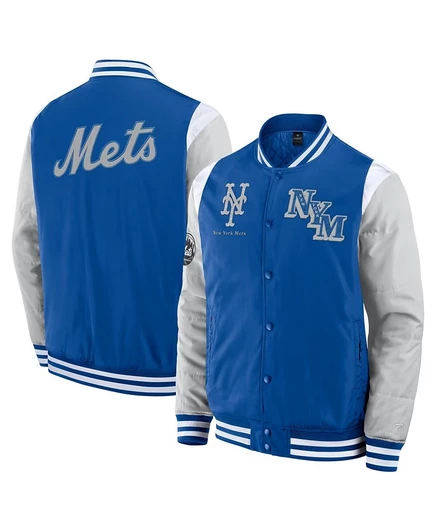 Мужская куртка Fanatics Royal New York Mets Elements Elite на полной застежке