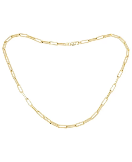 Цепочка paperclip Macy's с бриллиантом, 18″, позолоченная
