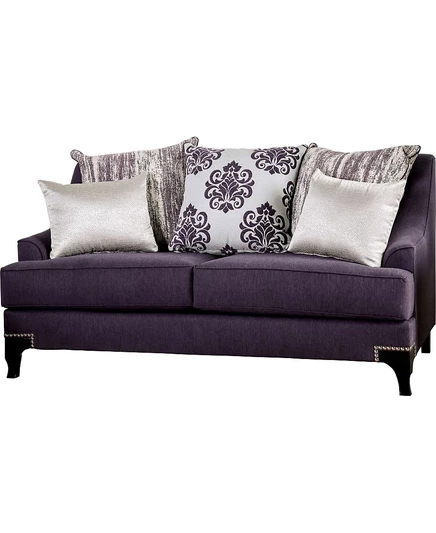Двухместный диван Furniture of America Allyson, фиолетовый