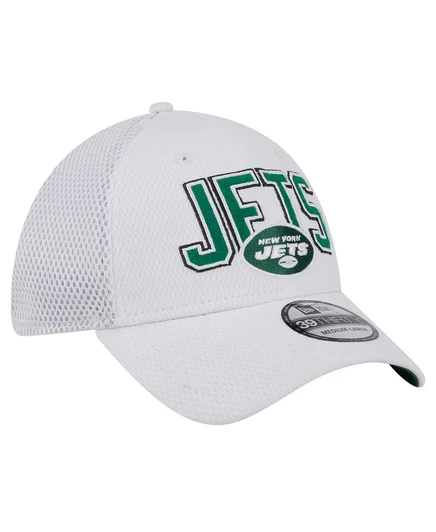 Мужская белая кепка New York Jets Breakers 39-го размера от New Era Flex white
