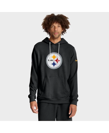 Мужская черная толстовка с капюшоном Pittsburgh Steelers Sideline Standard Issue Initial Home Dri-FIT black