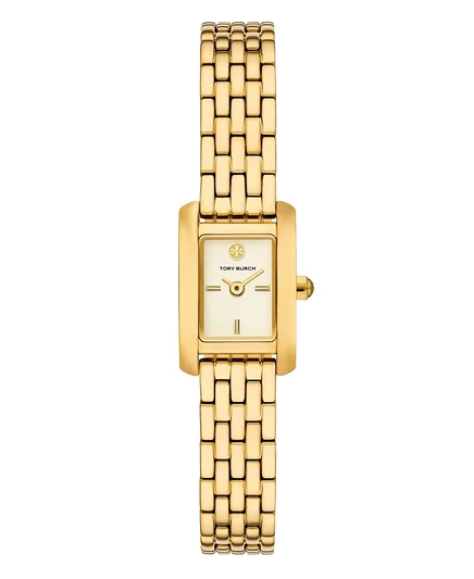Женские часы-браслет Tory Burch The Eleanor с двойным ремешком из нержавеющей стали золотистого цвета, 20 мм
