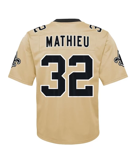 Детская игровая футболка Nike Tyrann Mathieu Saints, золотая