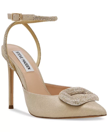Женские туфли-лодочки Steve Madden Vienna из двух частей с острым носком gold