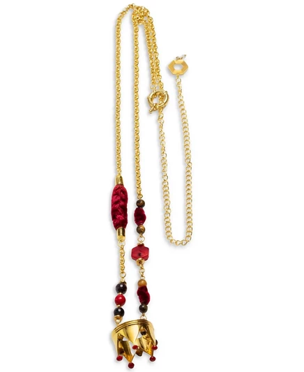 Ожерелье Nectar New York Corazon del Fuego, позолота 18k