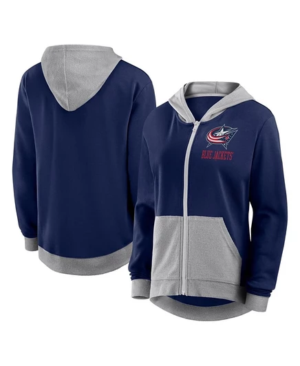 Женское худи Logo Athletic Columbus Blue Jackets, синее