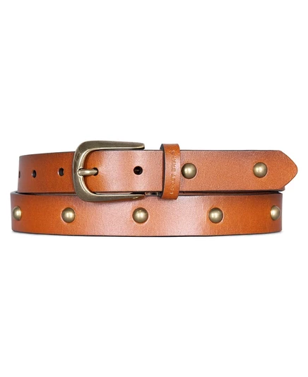 Женский кожаный ремень Lucky Brand с заклепками, бежевый
