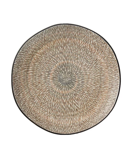 Блюдо Tableau Spiral Sketch 30 см, черное