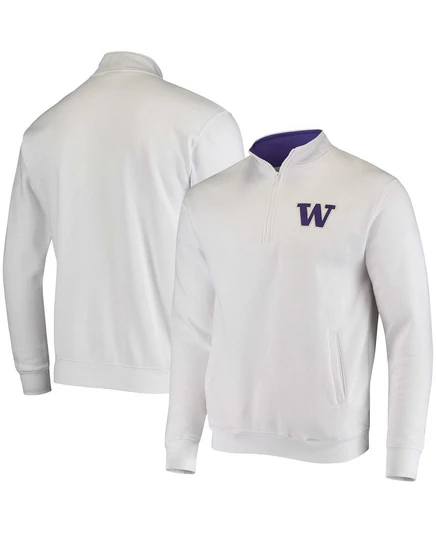 Мужская куртка Colosseum Washington Huskies с короткой молнией, белая