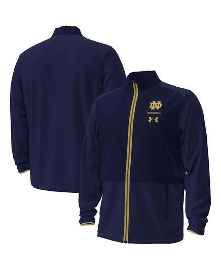 Мужская ветровка Under Armour Notre Dame на молнии, синяя