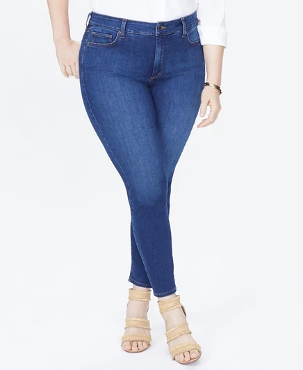 Женские джинсы NYDJ Ami Skinny больших размеров, синие