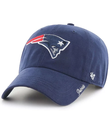 Женская темно-синяя регулируемая шляпа New England Patriots Miata Clean Up navy