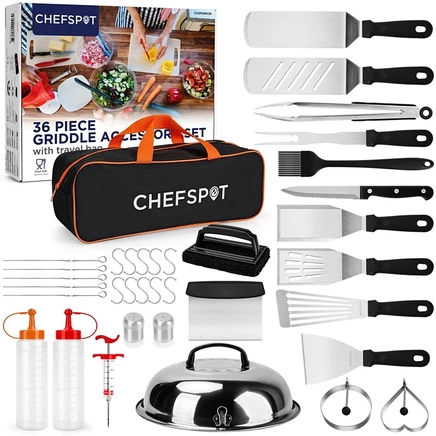 Набор аксессуаров для гриля CHEFSPOT, 36 предметов, нержавеющая сталь, белый