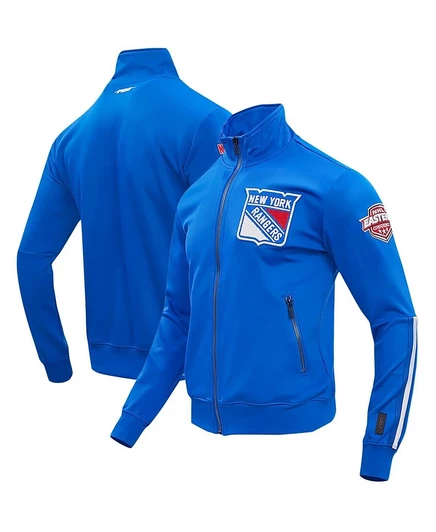 Мужская спортивная куртка Pro Standard Blue New York Rangers Classic из синели на молнии blue