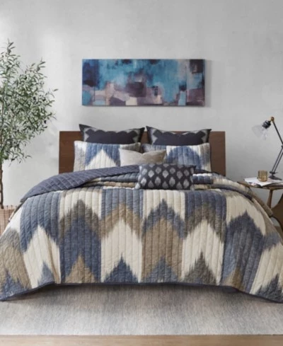 Комплект покрывала InkIvy Alpine Chevron Stripe