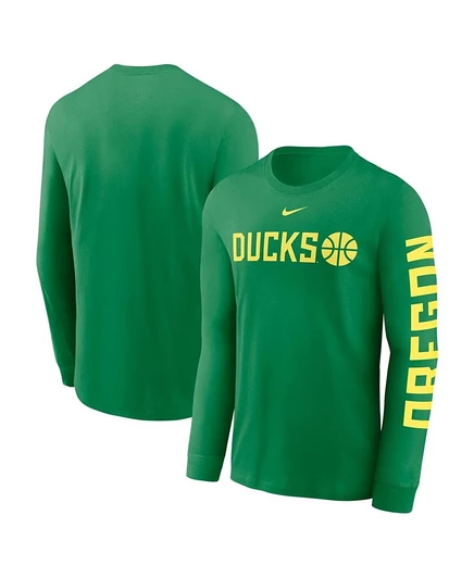 Мужской лонгслив Nike Oregon Ducks Basketball Icon, зеленый