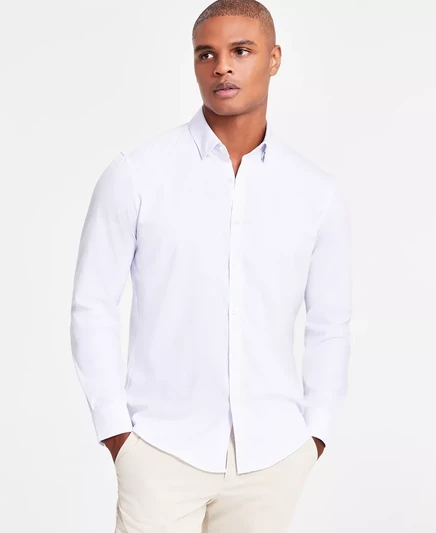  Мужская рубашка Alfatech Illusions, эксклюзивно в Macy's bright white