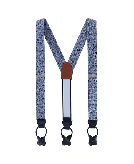 Мужские подтяжки Trafalgar Benitos Blue, шелк, синие