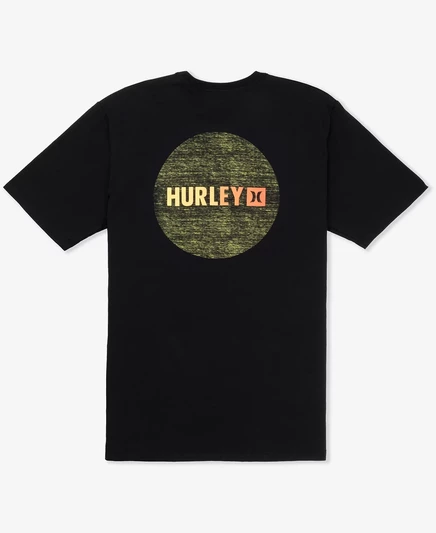 Мужская футболка с коротким рукавом Hurley Circle Gradient black
