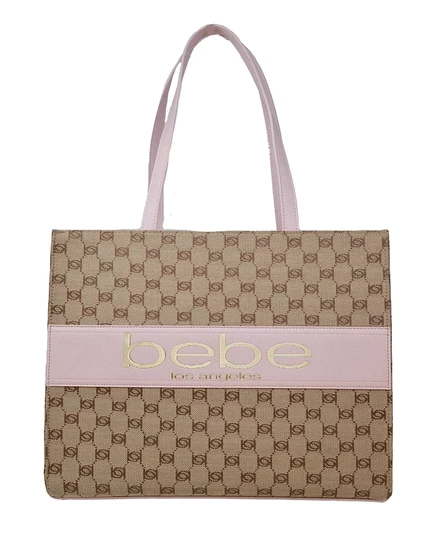  Большая жаккардовая сумка Serena jacquard/powder pink