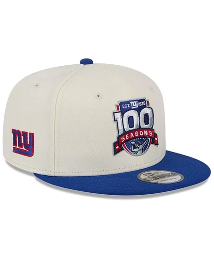 Мужская кремовая кепка New Era/Royal New York Giants, двухцветная 