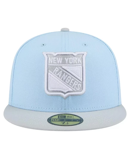 Мужская светло-голубая/серая кепка New Era New York Rangers Color Pack 2