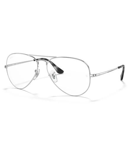 Очки Ray-Ban Унисекс Pilot/Aviator Metal RB6489 с авиаторской оптикой серебристого цвета