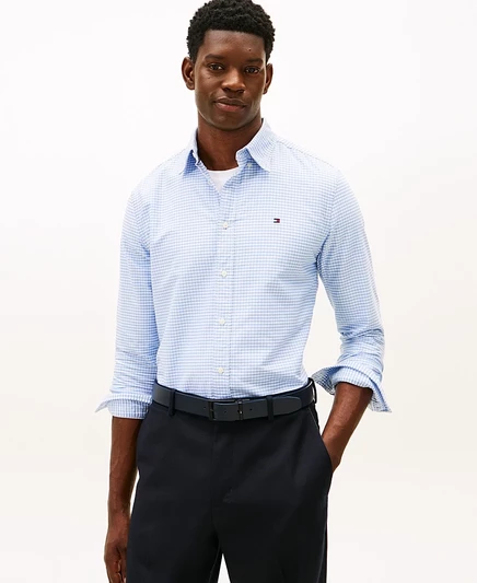 Мужская рубашка Heritage Oxford в клетку от Tommy Hilfiger