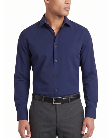 Мужская рубашка Tom Baine Slim Fit, темно-синяя