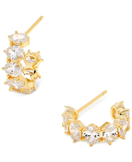 Женские серьги-хагги Kendra Scott с цирконием, золотистые