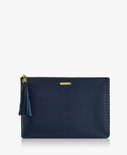 Женский клатч GIGI NEW YORK Uber Leather, синий