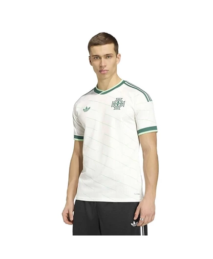 Мужская футболка Adidas Северная Ирландия гостевая 2026, белая