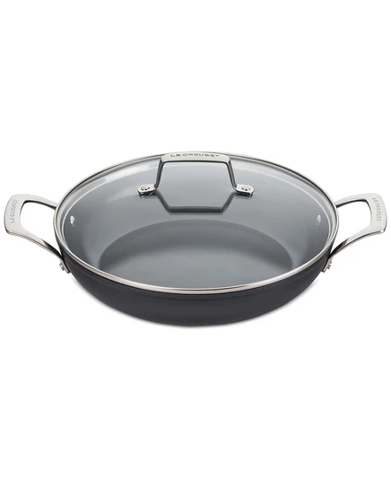 Le Creuset Essential из керамики с антипригарным покрытием, 3,5 литра. Неглубокая форма для запекания со стеклянной крышкой без цвета