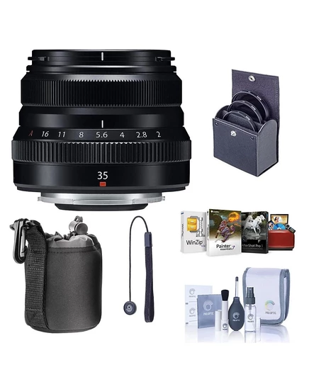 Объектив Fujifilm XF35mm F2 R WR с набором, черный