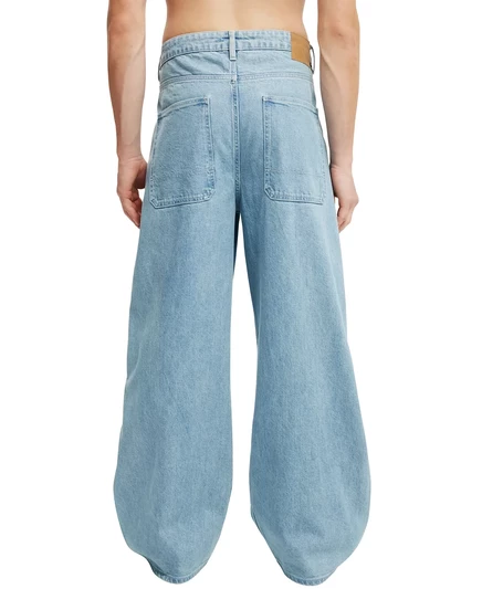 Мужские супер-мешковатые джинсы-баллоны ИЗ ХЛОПКА НА подкладке carpenter sports blue