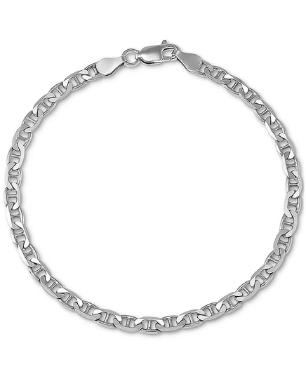Браслет-цепочка Giani Bernini Mariner Link из стерлингового серебра с позолотой 18 карат, созданный для Macy's silver