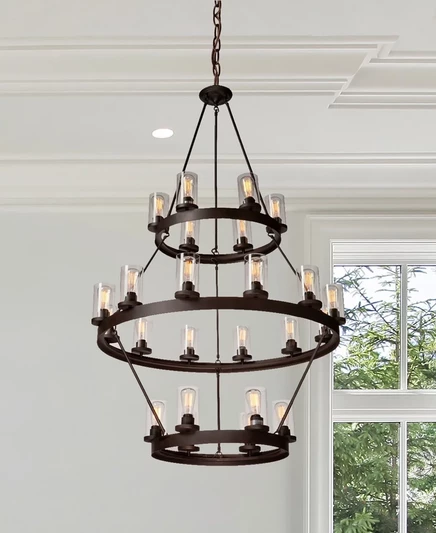 Люстра ARTCRAFT Lighting Menlo Park oil rubbed bronze, clear